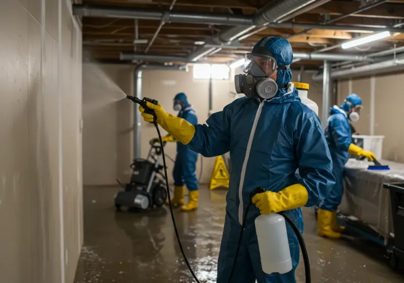 Basement Sanitization and Antimicrobial Treatment process in Kapolei, HI